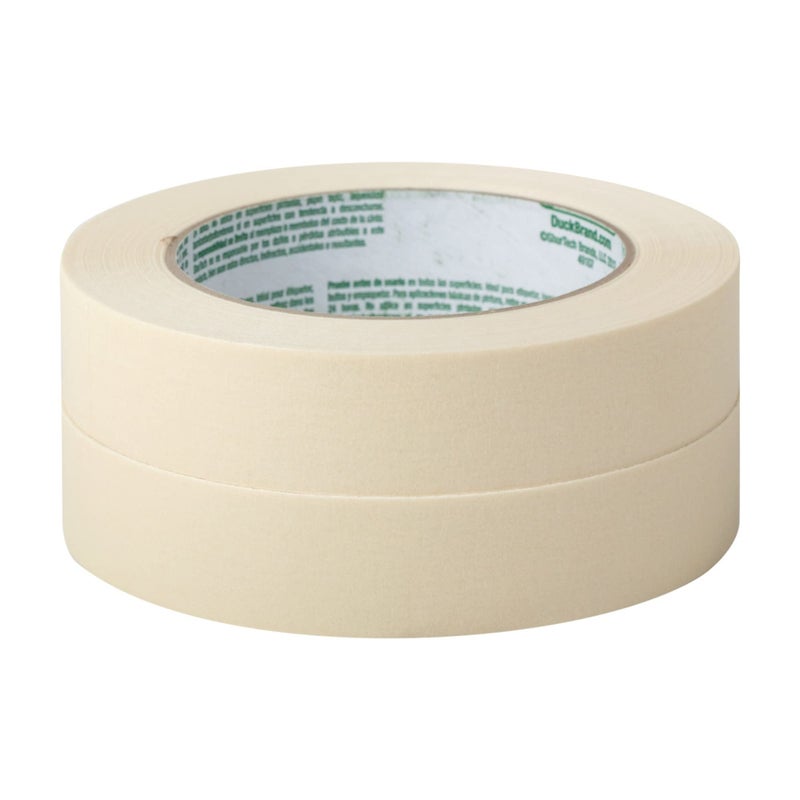 Duck Brand General Purpose Masking Tape - Beige, 0.94 in. x 60 yd., 2-Pack (241577) - Image 2